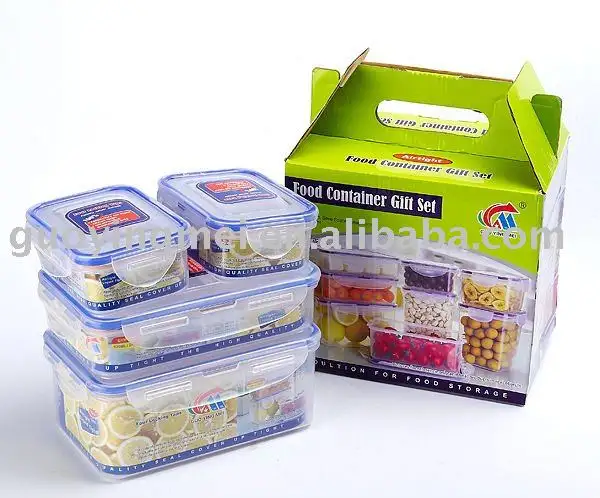 Customed Set Versheid Behoud Transparante Plastic Voedsel Fruit Groente Plastic Voedsel Opslag En Container
