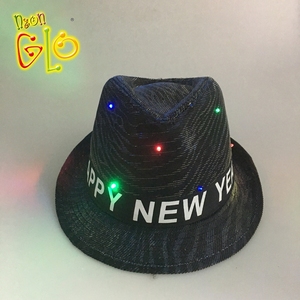 Phổ biến nhất nhấp nháy <span class=keywords><strong>hat</strong></span> trong Jazz phong cách Neon Đảng cho năm mới thanh lịch ủng hộ Đảng LED Fedora <span class=keywords><strong>Hat</strong></span> - Product Image 4