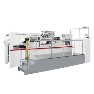 Machine automatique d'estampage à chaud et de découpe, machine d'étiquette d'estampage à chaud, machine de gaufrage pour logo, LH-1050FH/FF