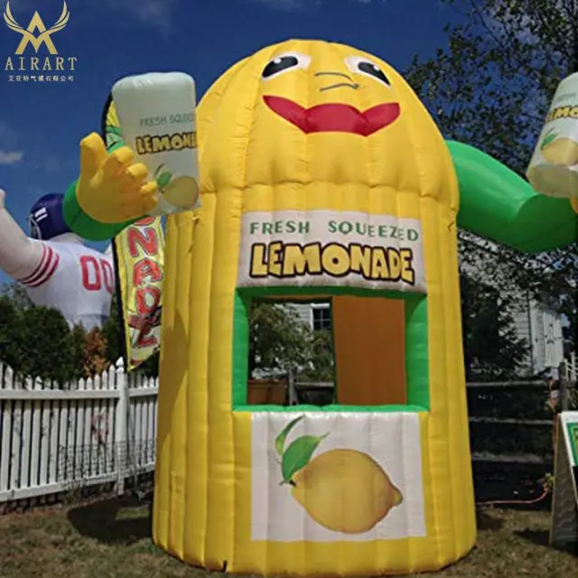 bespoke your own juice stall inflatable lemonade stand booth fireproofed inflatable tent