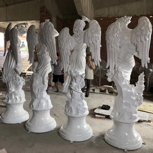 Disponibile statua angelo In vetroresina colore bianco resina a grandezza naturale quattro stagioni statue dio - Product Image 2