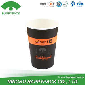 Cốc Giấy Cà Phê Nóng <span class=keywords><strong>7Oz</strong></span> Với Tay Cầm Mẫu Miễn Phí HAPPYPACK Màu Tùy Chỉnh Bán Buôn Dùng Một Lần Holiday Single Wall PE/PLA - Product Image 4