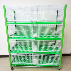 Su misura produttore di metallo grande nuovo design di lusso piccioni gabbie 4 livelli in ferro grande gabbia per uccelli voliera all'aperto per la vendita