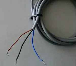 Sensor de limito de abordagem, interruptor de proximidade 24v dc entrada 3 fios sem npn tipo 12mm de diâmetro