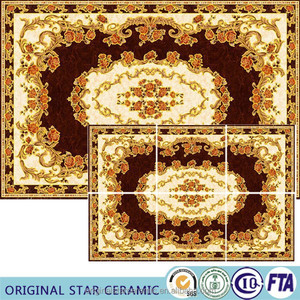 Ковровая напольная плитка желтого/золотого цвета толщиной 1200x1800 мм, 10-11 мм, современный декоративный фарфоровый настил, Гарантия 5 + лет - Product Image 3