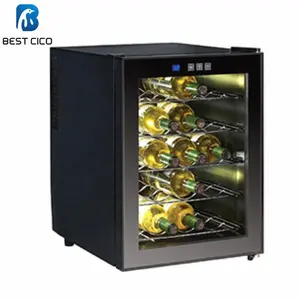 סחר אבטחת 48 ליטר 20 בקבוקים קטן חשמלי יין Cooler מקרר JC-48F