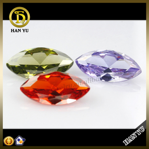 Various colors fake diamonds wholesale synthetic marquise loose gemstone cubic zirconia gemstone