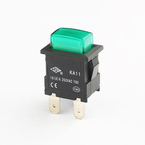 싱글 폴 2 핀 16A 250V 래치 푸시 버튼 스위치 켜기 - Product Image 1