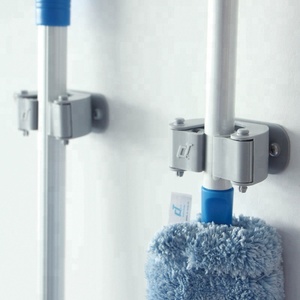 ที่แขวนติดผนังพลาสติกวิเศษแบบยืดหยุ่น,ที่แขวนแบบแขวนสำหรับไม้กวาดไม้ถูพื้นใช้ซ้ำได้ - Product Image 2