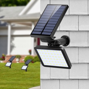 10W Solaire Alimenté Mur Mont Sécurité LED Light Garden Path Clôture Cour Lampe pour paysage balcon <span class=keywords><strong>terrasse</strong></span> galerie - Product Image 1