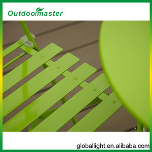 3-Piece Folding Cheap <strong>Bistro</strong> Set Lemon Green - Product Image 6