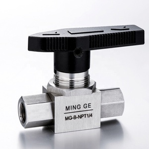Válvula de Bola de 2 Vías Personalizada de 1/4 1/2 3/8, SUS 304 NPT BSP, Válvula de Control de Flujo, Válvula de Bola Hidráulica de Alta Presión - Product Image 2