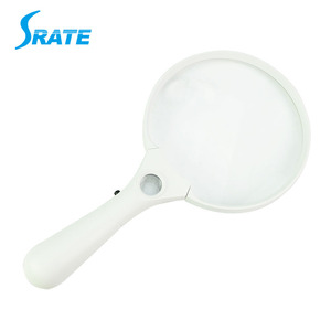 काले सफेद बड़े एलईडी 2X आवर्धक कांच हाथ में 4X - Product Image 4