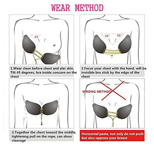 2018 Vendita Calda Della Signora Subdolo Vaunt Reggiseno In Silicone, senza bretelle del Reggiseno Invisibile - Product Image 3
