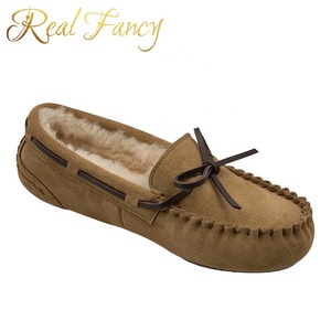 Di modo Della Mucca di Inverno In Pelle Scamosciata Mocassini Donne Piane Fannullone Scarpe - Product Image 5