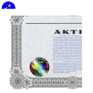 Impression de certificats de sécurité avec papier à filigrane anti-contrefaçon et hologramme, billets de <span class=keywords><strong>concert</strong></span> imprimés sur mesure - Product Image 1