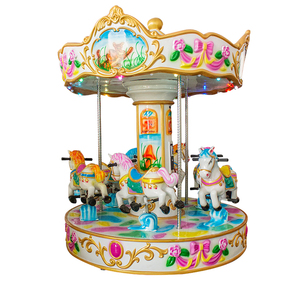 Mini Kids Carrusel Ride Playground Parque de Atracciones/Mini Carrusel Merry <span class=keywords><strong>Go</strong></span> Round para la venta - Product Image 1