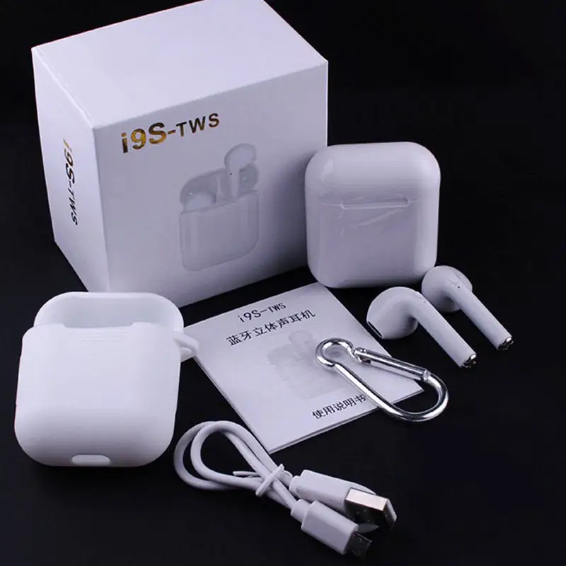 I9S TWS כפול אלחוטי אוזניות נייד Bt 5.0 אוזניות Earbud עם מיקרופון עבור IPhone X 8 7 בתוספת עבור אנדרואיד טלפונים