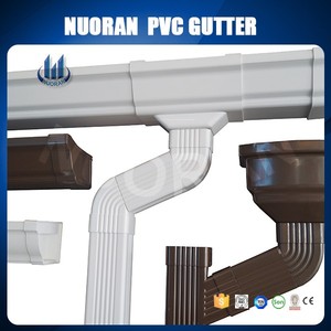 วัสดุพลาสติกพีวีซีรางน้ำหลังคาท่อระบายน้ำพีวีซีครอบคลุม - Product Image 3