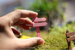 Miniatura de valla decorativa para paisajismo, micro miniatura artificial, pequeño poste de señalización, accesorios DIY, material mtl mtl - Product Image 6