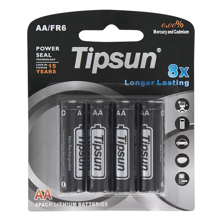 Lithium 1.5v Non Rechargeable Lifes2 Aa 2900mah Battery For Sale