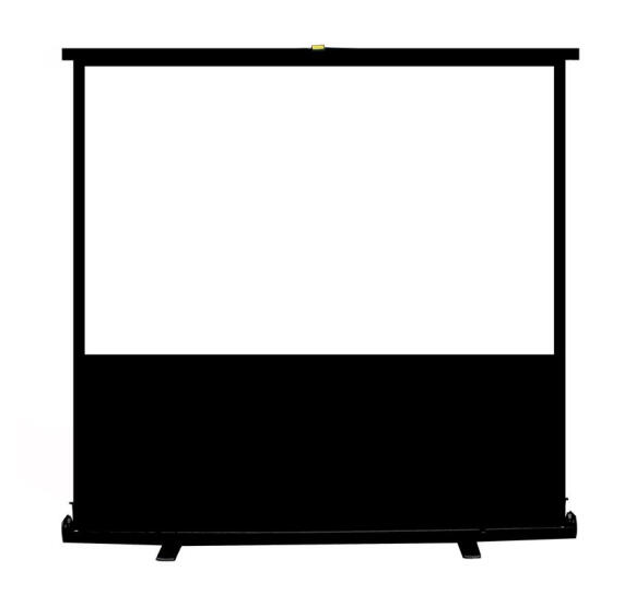 100 Inch Portable Floor Screen Foldable Standing Pull up Projection Screen for hd Home Theater