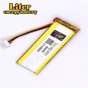 Plug <span class=keywords><strong>2</strong></span>,5-3 P 3,7 V 453070, 1200 mah de fábrica de alta calidad de polímero de litio batería recargable del Li-Ion de la batería lipo - Product Image 3