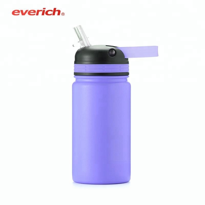 Детская соломенная бутылка для воды из нержавеющей стали 304 с крышкой для занятий спортом