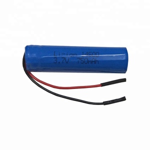 AA size 14500 3.7 볼트 750 미리암페르하우어 리튬 이온 rechargeable battery in stock