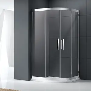 Kamali – porte de cabine de douche incurvée coulissante en verre trempé de 10mm, prix d'usine