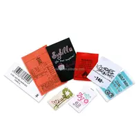 Direct factory cheap high quality wholesale hot sale custom printed clothing labels