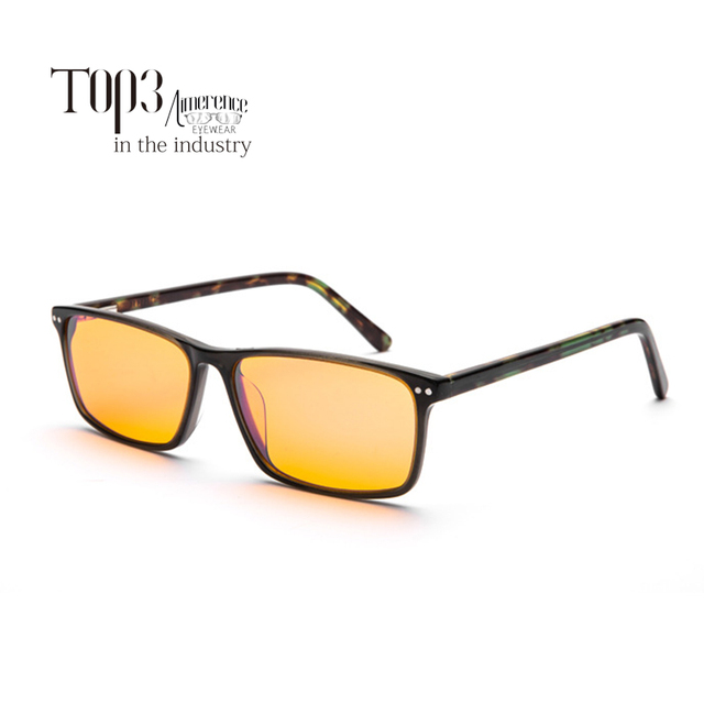2019 100% Bluelight Blocking Glasses Acetate Blue Light Blocking Computer Glasses Orange Lens Glasses Blue Light