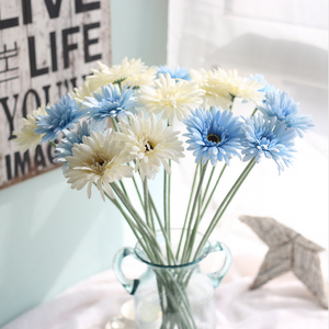Fleur de soleil Gerbera <span class=keywords><strong>en</strong></span> soie avec tige unique, g, plante de marguerite, pour décorer la maison, arrangement Floral, vente <span class=keywords><strong>en</strong></span> gros - Product Image 2
