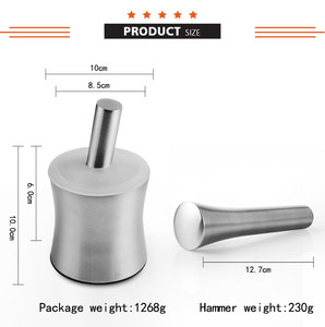 Importación diseño sin costuras mini metal mortero y MAJA para especias - Product Image 5