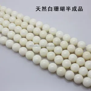 <span class=keywords><strong>Perles</strong></span> de pierre de <span class=keywords><strong>corail</strong></span> naturel, pierre précieuse de <span class=keywords><strong>corail</strong></span> blanc, rondes, 2-6 mm, <span class=keywords><strong>perles</strong></span> en vrac, bambou marin, matériaux de bijouterie DIY, 38 cm-40 cm par brin - Product Image 2