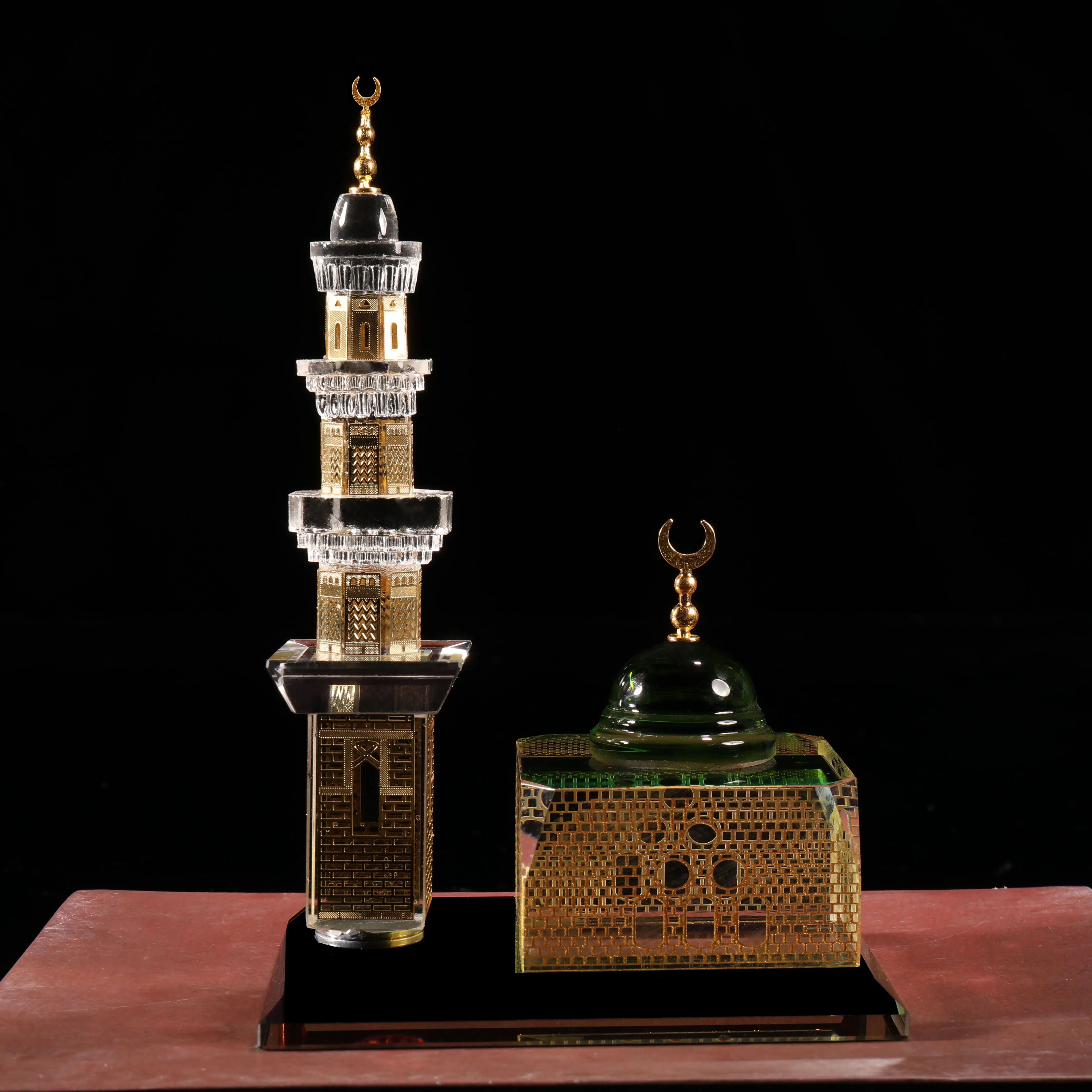 MH-LP0253 Kaaba Design Islamischen geschenke Religiöse Kristall Muslimischen Modell Geschenke