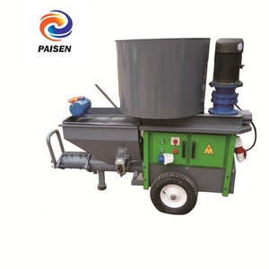 Pompa Plester Mortar Semen 220V/Motor Diesel/Mesin Penyemprot Dinding