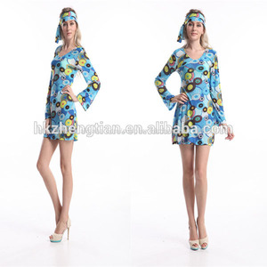 Mesdames adultes hippy fantaisie déguisement 1960s-1970s femmes hippie - Product Image 1