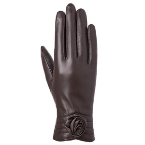 GL77 <span class=keywords><strong>guanti</strong></span> da <span class=keywords><strong>donna</strong></span> <span class=keywords><strong>in</strong></span> <span class=keywords><strong>pelle</strong></span> di montone marrone - Product Image 1