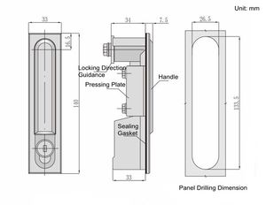 Electronic Control Box <strong>Panel</strong> Board Push Button <strong>Door</strong> Lever <strong>Latch</strong> Cabinet Push Lock - Product Image 5