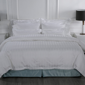 4 Stück Baumwolle bestickte Bettdecke Günstige Doppelbett wäsche Flachs Bettwäsche