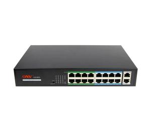สวิตช์สมาร์ทโฟน16พอร์ต10/100Mbps พร้อมพอร์ต RJ45 2 1000Mbps แบบไม่มีการจัดการรองรับระยะไกล10M/250M - Product Image 2