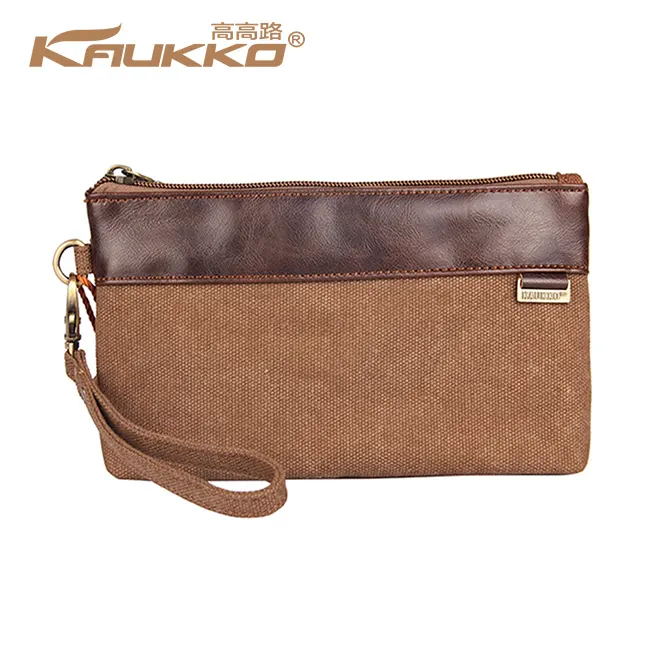 Stitching Fashion Canvas Clutch Bag Men and Women Wild Clutch Bag Purse Custom Wholesale