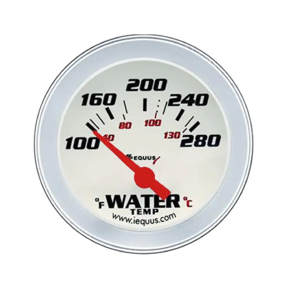 2" Digital 661-520 water temperature gauge 130-280F/60-140C aluminum bezel lightweight