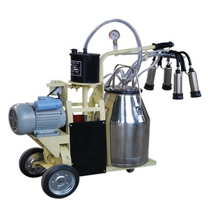 Ordeñadora portátil automática para vacas y cabras, equipo de granja lechera