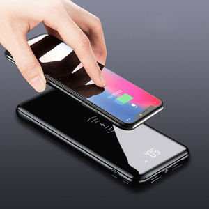 Hot-Bán Gương Bề Mặt Không Dây Powerbank Kép USB Công Suất Đầu Ra Bank10000mAh - Product Image 3