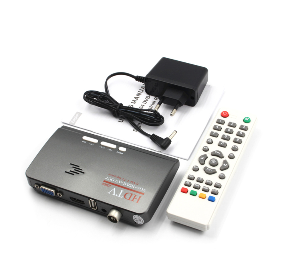 DVB-T/DVB-T2 T BV Set-top box ricevitore versione digitale Terrestre HDTV 1080P Ricevente del Sintonizzatore