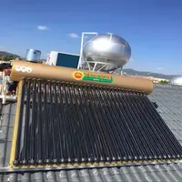 Evakuiertes Rohr Solar warmwasser bereiter Solar warmwasser heizsystem Guangzhou Drei-Ziel-Vakuum röhre 58*1800mm 100-1000L 3 Jahre