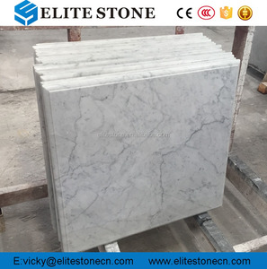 Italienische Carrara White Marble Tischplatte, runde Marmorplatte - Product Image 6