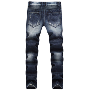 Danificado <span class=keywords><strong>Jeans</strong></span> Calças Dos Homens Do Motociclista atacado